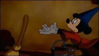 Quelle oeuvre musicale a fait de la squence, dont l'image est tire, la plus clbre de Fantasia grce  la souris ftiche de Disney, Mickey, en magicien dans le rle-titre ?