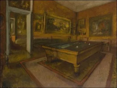 Est-ce Degas qui a peint Salle de billard ?