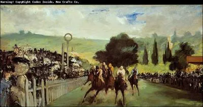 Est-ce Degas qui a peint Course de chevaux  Longchamp ?