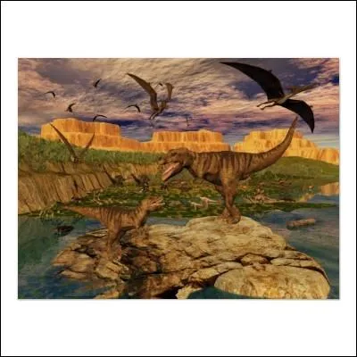 Ce dinosaure courait trs vite sur ses pattes arrires et se nourrissait de grenouilles et de lzards, c'est le ...