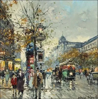 Dans  Les Grands Boulevards  quel est le mtier qu'exerce Yves Montand dans la chanson ?