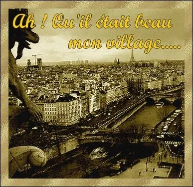  Ah ! Qu'il tait beau mon village/ Mon Paris, notre Paris... .   Qui est le compositeur de cette chanson  la gloire de Paris et chante par Alibert, Lina Margy, Maurice Chevalier etc... ?