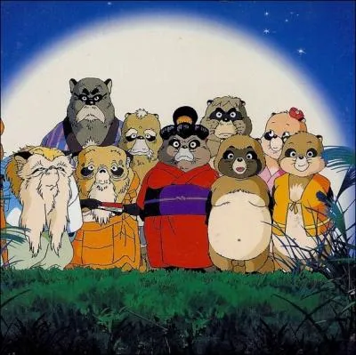 Quels animaux lgendaires sont mis en scne dans le film  Pompoko  d'Isao Takahata ?
