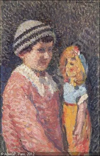 Qui a peint Enfant  la poupe ?