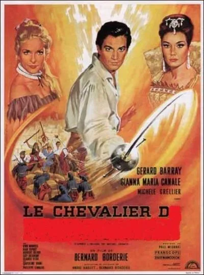 En 1962, qui Grard Barray incarne-t-il dans un film de Bernard Borderie, avec galement l'actrice Michle Grellier dans le rle d'Isabelle ?