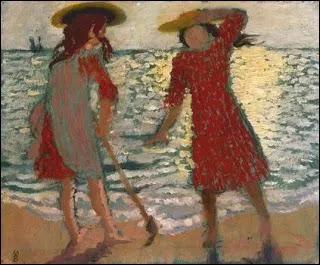 Qui a peint Deux filles  contre jour sur la plage ?