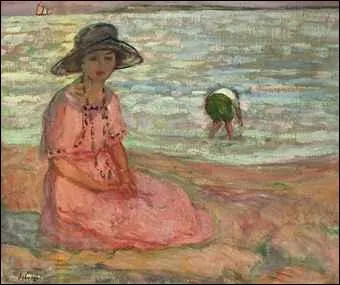 Qui a peint Une fille assise au bord de la mer ?
