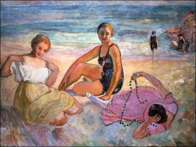 Qui a peint Femmes sur la plage et mer ?