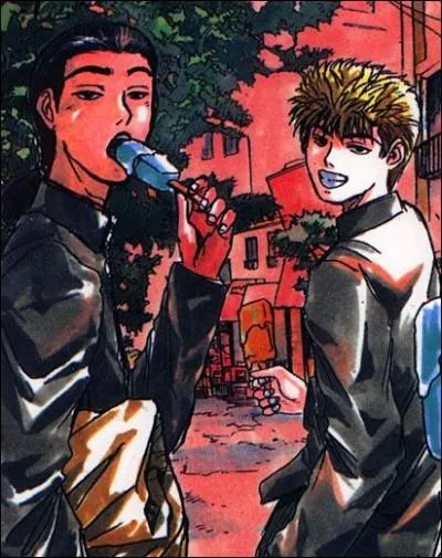 Le one shot  Bad Company  raconte la premire rencontre entre Onizuka et son meilleur ami et la faon dont ils se sont procurs leurs premires motos... Mais comment s'appelle son meilleur ami ?