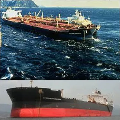 Tous ces pétroliers provoquèrent des catastrophes écologiques sur les côtes mondiales. Un seul de ces navires ne coula pas aux larges de la Bretagne, lequel ?