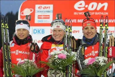 Quelle biathlte a-t-elle remporte sa seule course pendant les championnats du monde ?