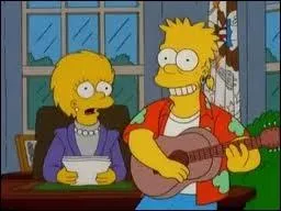 Encore dans  Les Simpson dans 30 ans , avec qui Bart partage-t-il un appartement avant d'aller chez Lisa ?
