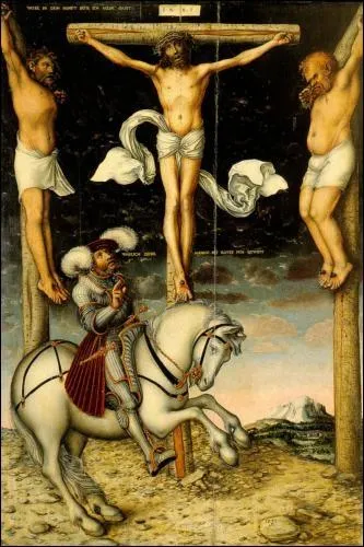 La crucifixion avec le centurion converti, 1538