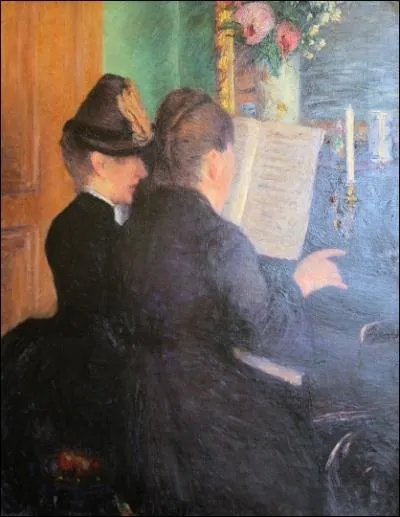 Est-ce Manet qui a peint La leon de piano ?
