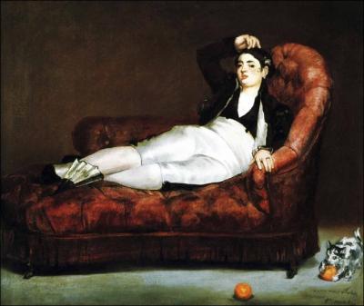 Est-ce Manet qui a peint Jeune femme allonge en costume espagnol ?