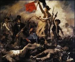 Quel peintre a ralis quelques mois aprs les Trois Glorieuses le tableau  La libert guidant le peuple  ?