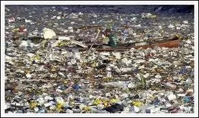 Quelle est la grandeur en km de la zone d'ordures du Pacifique ?