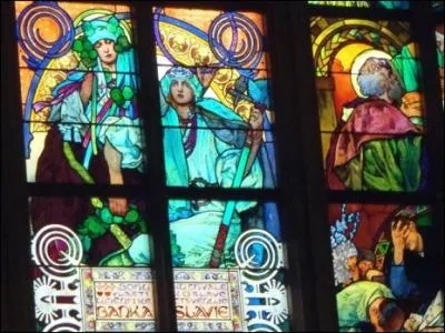 Il dessine aussi de remarquables vitraux pour une glise tchque. Quel est le Saint protecteur de cette glise, dont le nom est associ  une maladie  chorgraphique , en quelque sorte ?