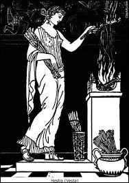 Dans la mythologie romaine, Hestia est :
