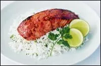 Voici un saumon tandoori, dans quel restaurant tes-vous ?