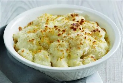 Comment se traduit un  gratin de chou-fleur  en anglais ?