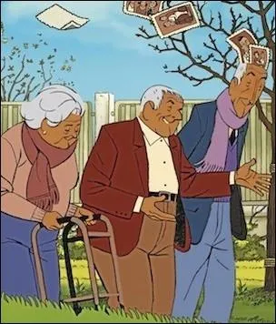 Ce film d'animation voque un sujet grave : la fin de vie dans les maisons de retraite. Le hros, un vieil homme atteint de la maladie d'Alzheimer, devient ami avec les autres pensionnaires. C'est :