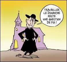 Celui-l entretien le gazon du monastre :