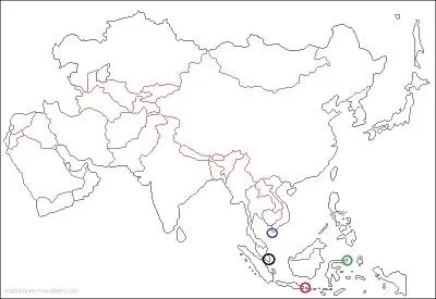 Pouvez-vous situer Singapour (vous pouvez cliquer sur l'image pour agrandir) ?