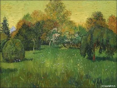 Il intitula cette toile  le jardin du pote ,  qui tait-elle ddie ?