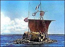 En 1947, Thor Heyerdalh devient mondialement célèbre en traversant le Pacifique de Callao (Pérou) aux îles Tuamotou à bord d'un radeau baptisé...