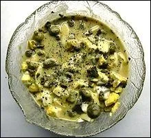 Quelle est cette sauce faite  base de jaunes d'oeufs cuits et de la moutarde ?