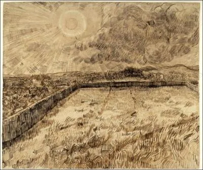 Qui a peint Champ de bl sous le soleil et les nuages ?