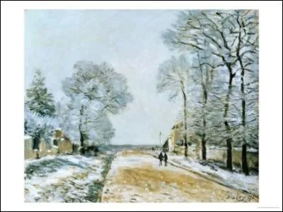 Qui a peint La route effet de neige ?