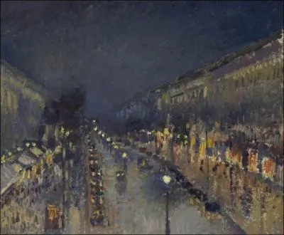 Qui a peint Boulevard Montmartre effet de nuit ?