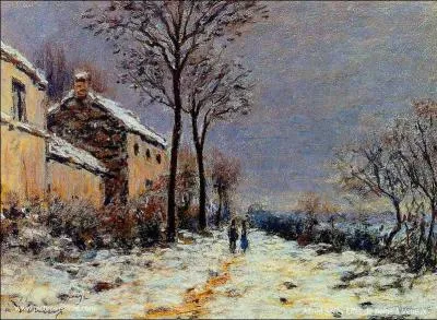 Qui a peint Effet de neige  Veneux ?