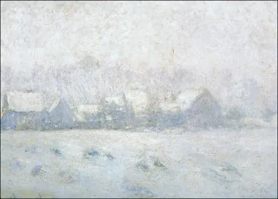 Qui a peint Effet de neige  Giverny ?