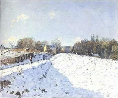 Qui a peint Effet de neige  Louveciennes ?