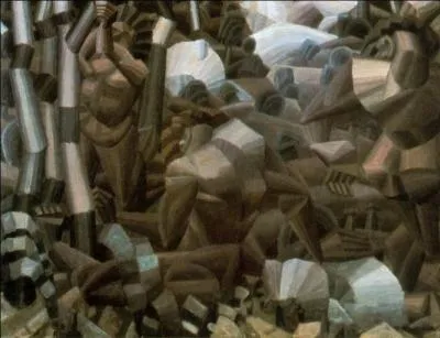 L'auteur de ce tableau dclarait  propos de ses amis du Bateau-Lavoir en 1910 :  Ils sont au dessus de l'vnement, moi je ramasse tout dans la rue ... .