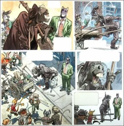 Big Bill Lenoir est un vieux clochard unijambiste. Il transporte avec lui une carriole remplie d'objets h&eacute;t&eacute;roclites. Quel animal le d&eacute;signe ?