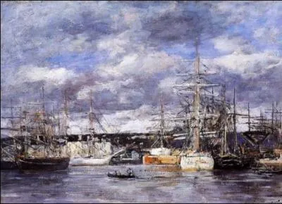 Quel est le port peint ici par E. Boudin ?