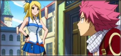 (Épisode 1) 
Où Lucy rencontre-t-elle Natsu et Happy pour la première fois ?