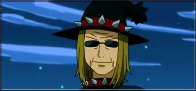 (Épisode 8) 
Quel est le nom de ce personnage et de quelle guilde est-il le maître ?