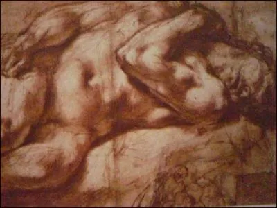 "L'Homme mort couché" est un dessin à la sanguine foncée rehaussée de craie blanche. Qui en est l'artiste, cadet d'une famille de trois artistes (1557-1602) ?