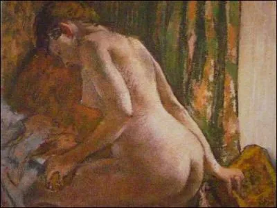 Impressionnisme. 
Presque tous les impressionnistes ont beaucoup dessiné au pastel dont ... . Cette composition porte le titre : "Après le tub".