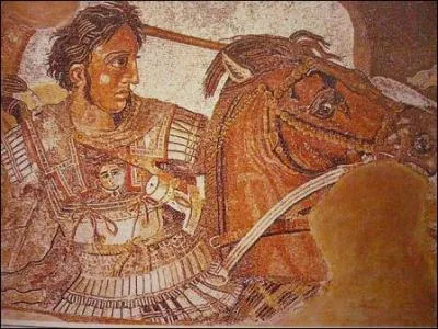 D'inspiration grecque. 
Cette mosaïque de la bataille d'Alexandre est une copie d'une peinture d'Apelle. Elle fut trouvée dans la maison du Faune. Où cela se trouve-t-il ?