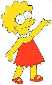 De quelle couleur est le collier de Lisa ?