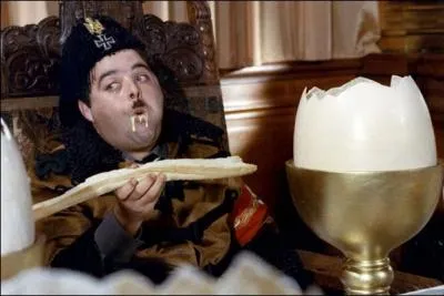 Une pochade qui peut faire penser au film de Charlie Chaplin,  Le dictateur  :