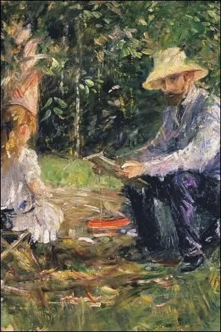 Qui a peint Eugne Manet et sa fille dans le jardin ?