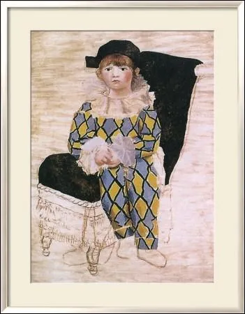 Qui a peint son fils Paul en Arlequin ?