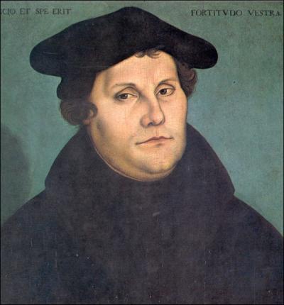 En 1517, ce professeur de l'université de Wittenberg (est de l'Allemagne actuelle) publie 95 thèses qui seront à l'origine du protestantisme. Il s'agit de